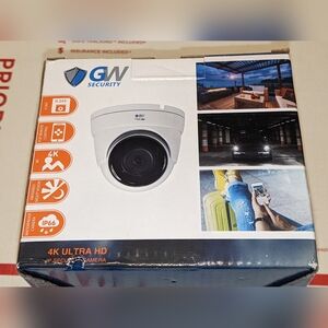 GW Security GW8536MIC IP Security Camera, 3.6mm, 4K Ultra HD Brand New